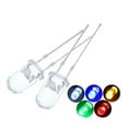 thumbnail image 2 of Ensemble Assorti d'Ampoules Transparentes de 100 Pcs LED Super Lumineuses 3 mm Rouge Bleu Vert Blanc Jaune avec Tensions Variables, 2 of 9