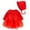 Red, variant on lnmuld Winter Dress Baby Girls Solid Autumn Print Long Sleeve Hat Romper Princess Dress Clothes Size:3-6 Months