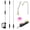 12ft, variant on Heavy Duty Telescoping Pressure Washer Extension Wand Set – 12ft Aluminum 3-Section Lance, 30° & U-Shaped Curved Wands, 5 Nozzles, Quick Connect, For Gutters, Roofs, Patios, Vehicles - 12ft