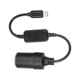 thumbnail image 2 of Tholdsy Cable adaptador de PVC tipo C a de coche, Cable de cobre portátil, 12W, adaptador de grabadora de conducción profesional, accesorios Electrónica, 2 of 6