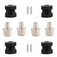 thumbnail image 3 of 4pcs 12mm Hex Wheel Hub Drive Adaptor 12mm Extension Combiner Coupler for 1/10 RC Car Crawler SCX10 D90,Black, 3 of 8