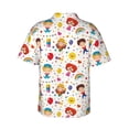 thumbnail image 3 of Picia Childrens Party Gentle Cotton Regular Fit Short Sleeve Casual Hawaiian Shirt for Men-Medium, 3 of 9
