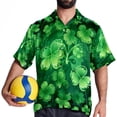 thumbnail image 4 of Saint Patrick's Day Men's Short Sleeve Beach Shirts, Hawaiian Printed Button Down Summer Casual Unisex Men's Shirts, 4 of 6