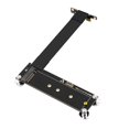 thumbnail image 3 of PCIE 4.0 X1 to M.2 NVMe SSD Magnetic Riser Card 16Gbps 10CM Extension Cable M.2 NVMe SSD to X1 Support Desktop PC, 3 of 5