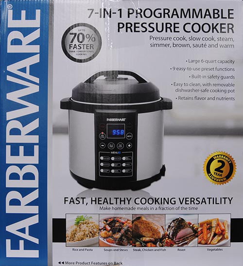 Farberware Programmable Digital Pressure Cooker 6 Qt. vs Instant Pot Duo  Evo Plus 10-in-1 Pressure Cooker: What is the difference?