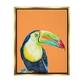thumbnail image 3 of Stupell Industries Tropical Toucan Portrait Vivid Beak Rainforest Bird Graphic Art Metallic Gold Floating Framed Canvas Print Wall Art, Design by Patricia Pinto, 3 of 5