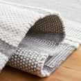 thumbnail image 6 of SAFAVIEH Kilim Adam Striped Polyester Area Rug, Ivory/Grey, 5' x 8', 6 of 9