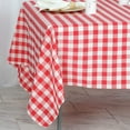 thumbnail image 6 of Balsa Circle 70" x 70" Square Gingham Checkered Polyester Tablecloth Black and White, 6 of 8