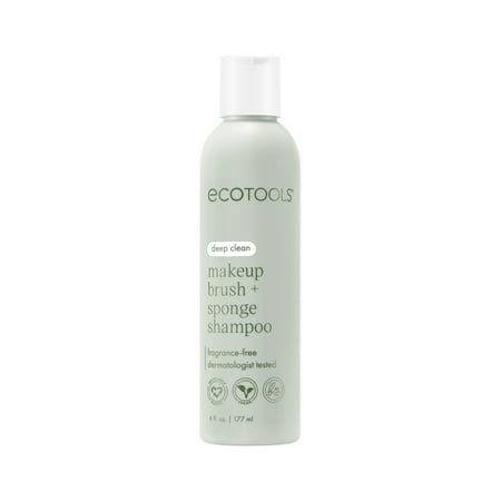 EcoTools Makeup Brush + Sponge Shampoo, Makeup Brush Cleaner, 6 fl.oz./ 177 ml, 1 Count