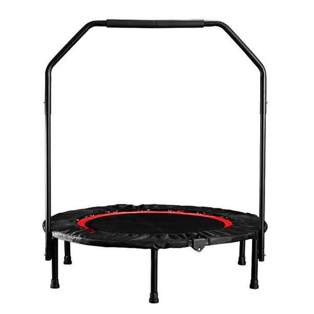 Bestller Fitness Exercise Trampoline With Handle Bar 40 Foldable Rebounder Cardio Workout Training For Adults Or Kids Max Load 330lbs Walmart Com Walmart Com
