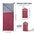 thumbnail image 4 of TOMSHOO Ultralight Sleeping Bag for Adults Outdoor Envelope Sleeping Bag for Warm Weather Camping Backpacking, 4 of 8