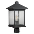 thumbnail image 2 of Z-Lite Portland 1 Light Post Mount Light in Oil Rubbed Bronze, 2 of 2