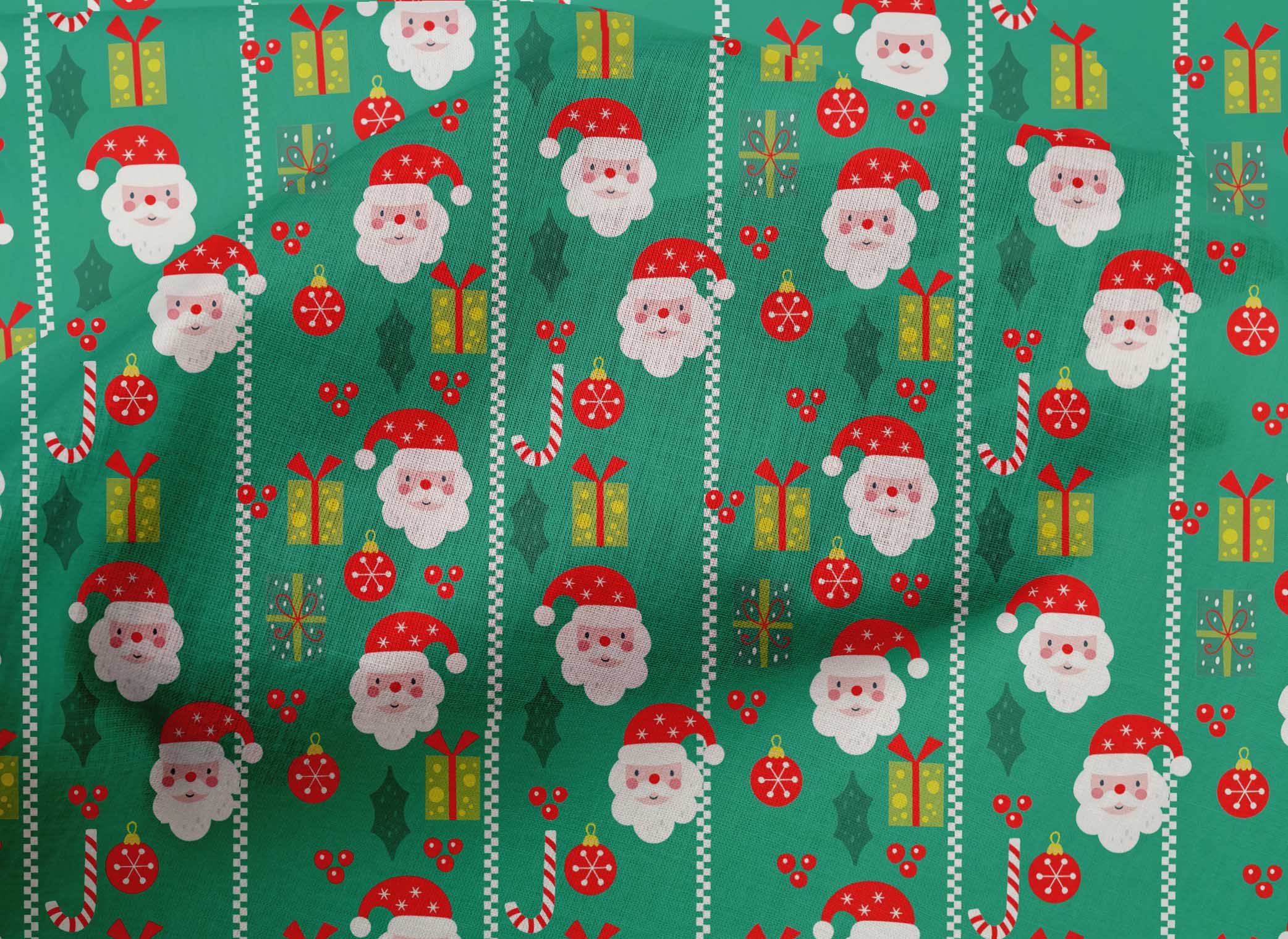 oneOone Cotton Cambric Green Fabric Merry Christmas Sewing Craft Projects Fabric Prints By Yard 42 Inch Wide-5T9