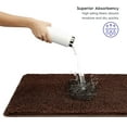 thumbnail image 6 of Bathroom Rugs, Extra-Thick Memory Foam Bath Mat, Ultra-Soft Chenille Microfiber, Highly Absorbent, Machine Washable, Shaggy Bath Mats for Bathroom, Non-Slip (21x32 + 20x22, 2pcs) Brown, 6 of 6