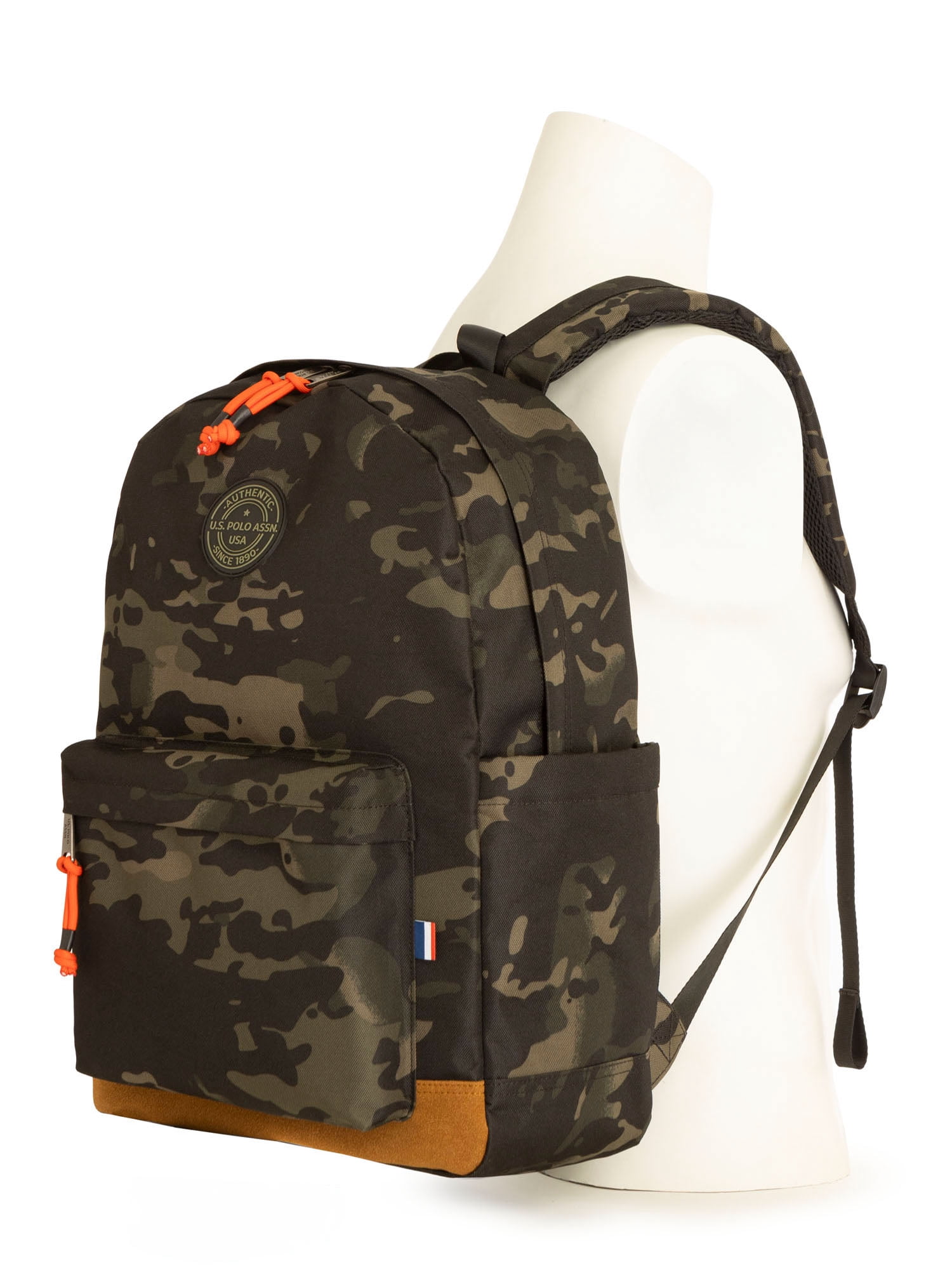 U.S. Polo Assn. Adult 18" Water-Resistant Backpack, Camo