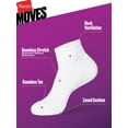 thumbnail image 3 of Hanes Womens Ankle Socks, 3 Pairs, Moves Impact Zone Athletic Socks for Women, 3 of 9
