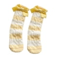thumbnail image 2 of Womens Fuzzy Socks Cozy Winter Warm Soft Cute Bowknot Fuzzy Home Slipper Socks, 2 of 5