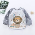 thumbnail image 2 of Toddler Long Sleeve Baby Bibs Waterproof Sleeved Bib Soft Cartoon for Girls Boys Fawn And Foster Plain Bibs Baby One Feeding Smock Baby Walls Insulated Bibs for Kids Snap Bibs Baby Bibs Science Baby, 2 of 2