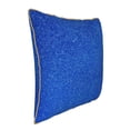 thumbnail image 2 of Xecao Blue Glitter Print Soft Velvet Decorative Throw Pillow Covers, Square Cushion Cases for Bed, Sofa, Living Room, Car, and Indoor Outdoor Use-18"x18", 2 of 8