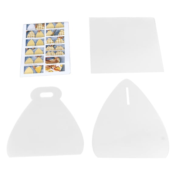 Gift Box Template PET DIY Packaging Box Template Stereoscopic Case Sewing Stencil for DIY Food Carrier Packaging Case Making