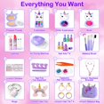 thumbnail image 4 of Kit de maquillaje Masiuve Kids 2 en 1, lavable con funda de unicornio, de 3 a 12 años, 4 of 7