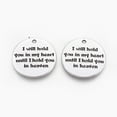 thumbnail image 2 of Tibetan Style Alloy Pendants Quote Pendants Flat Round with Word Saying Charms Cadmium Free & Nickel Free & Lead Free Antique Silver 25x1.5mm Hole: 2mm, 2 of 2