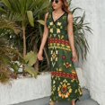 thumbnail image 3 of Bohemian Pattern Vestido Sin Mangas Vestidos Para Mujer, Vestido Suelto De Verano 2025, 3 of 5
