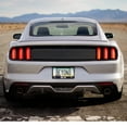 thumbnail image 4 of Ford Mustang 2.3L EcoBoost Dual Logo Black Metal License Plate Frame, 4 of 5