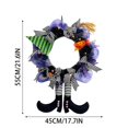 thumbnail image 2 of Halloween Witch Themed Wreath With Magical Lights 216 Inch Door Hanging For Home And Party Celebration, 2 of 5