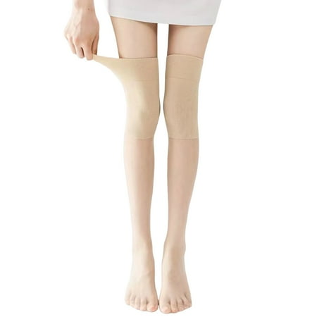 

Women Socks 1 Pairs Fashion Soft Solid Splice Knee High Stockings Summer Silk Socks for Women
