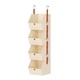 thumbnail image 1 of Organizador de Armario Colgante de 4 Niveles, Estantes para Colgar Ropa, de Armario Que Ahorra Espacio, Contenedores de Tela para Dormitorio, Color Beige., 1 of 5