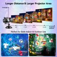 thumbnail image 2 of Christmas Projector Lights Outdoor, Waterproof 2-in-1 Holiday Decorations Projection Lamp (10 Ocean Wave & 160 Patterns) with Remo, 2 of 9