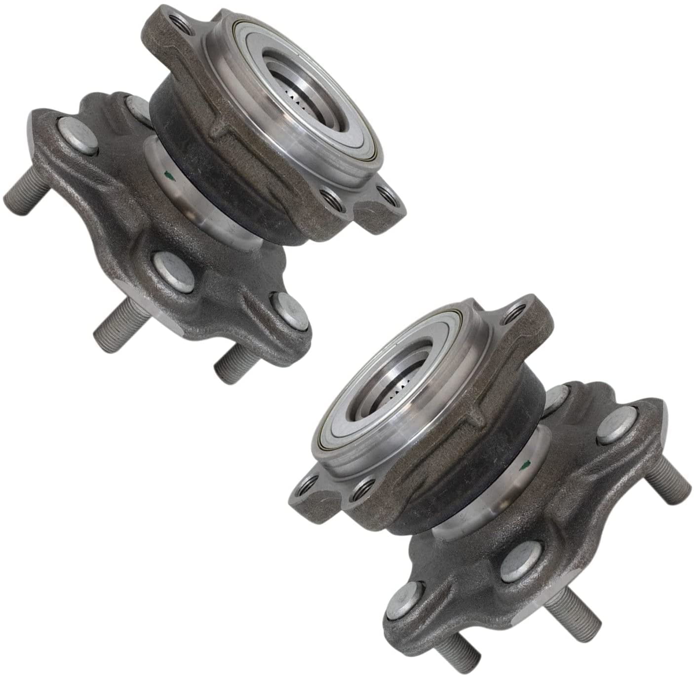 TRQ Rear PrePressed Wheel Bearing & Hub Assembly Pair for Nissan 350Z