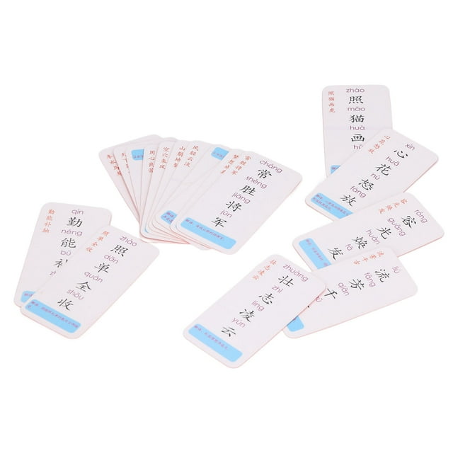 Chinese Pinyin Flash Cards 165pcs Thick Paper Cards Chinese Flash Cards Teaching Exercise Baby's Reflexes Cultivate Parent Child Feelings For Child Toys ANGGREK Juguetes