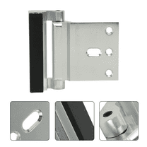 STRANDCHIC Home Door Hinge Lock Accessory, Rustproof Metal, Easy Installation, Finish, 2 Pieces