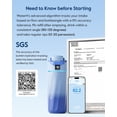 thumbnail image 5 of BOOST Smart Water Bottle with Reminder & Tracker, 16oz Kids Water Bottle for School, DIY Refrigerator Magnets, BPA-Free Vacuum Insulated Stainless Steel, Ideal Gift, Blue Fade, 5 of 8