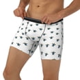 thumbnail image 3 of Picia Turtle Pattern Men's Athletic Long Leg Briefs , Performance Stretch Underwear，Moisture-Wicking, 3 of 7