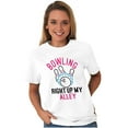 thumbnail image 5 of Bowling Up My Alley Funny Novelty Women's Graphic T Shirt Tees Brisco Brands X, 5 of 5