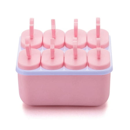 

8 Holes DIY PP Ice Cream Mold Popsicle Tray Cube Tools Frozen Lolly Sorbet Maker Holder