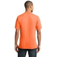 thumbnail image 2 of Port & Company 54oz 100% Cotton V-Neck TShirt (PC54V) Neon Orange, S, 2 of 2