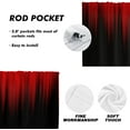 thumbnail image 4 of Red and Black Window Curtain Small Ombre Burgundy Boho Pattern Simple Gradient Design Fabric Living Room Bedroom Window Drape Treatment Valance, 52" W x 18" L, Modern, 4 of 6