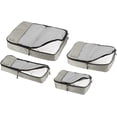 thumbnail image 3 of 4 Piece Packing Travel Organizer Cubes Set - Grey, 3 of 7