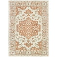 thumbnail image 3 of 5â€™ x 8â€™ Orange and Ivory Medallion Area Rug, 3 of 5