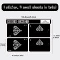 thumbnail image 2 of Playing Ace Debit Card Sticker Card Skin for EBT Transportation Key Debit Credit Stickers Waterproof Protecting Black Bank Card Decals Skin Cover Card Slim for Card Decor 7.3x5.4Inch, 2 of 6