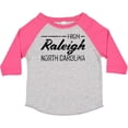 thumbnail image 3 of Inktastic From Raleigh North Carolina in Black Distressed Text Boys or Girls Toddler T-Shirt, 3 of 5