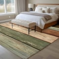 thumbnail image 4 of 6'x9' Area Rugs, Farmhouse Sage Green Brown Indoor Outdoor Area Rug for Living Room Bedroom, Vintage Wooden Striped Washable Bathroom Rugs Kitchen Floor Carpet Mats Home Decor Aesthetic, 4 of 8