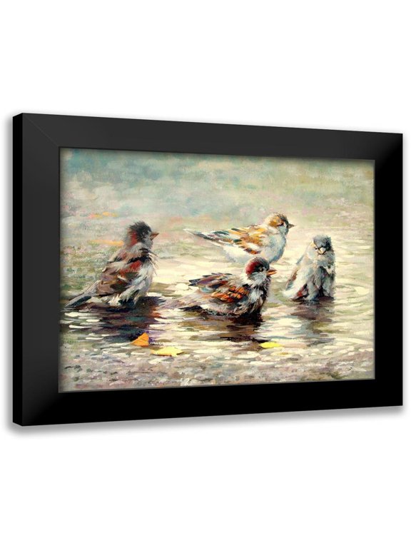 Pautov, Igor 14x12 Black Modern Framed Museum Art Print Titled - In a Puddle