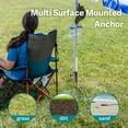 thumbnail image 4 of AMMSUN Patio Umbrella Steel Anchor Heavy Duty Ground Auger Base with Forks for Outdoor Lawn, 4 of 7