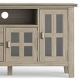 thumbnail image 4 of Simpli Home Artisan 72 inch Wide Solid Wood TV Stand in Distressed Grey For TVs up to 80 inches, 4 of 11