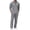 #03 Gray 【Mix & Match: Choose Your Favorites】, variant on Men's 2 Piece Linen Set Solid Color Long Sleeve Hoodie Zip Up Drawstring Top Straight Leg Pants Casual Lounge Travel | Zenithor,Army Green L
